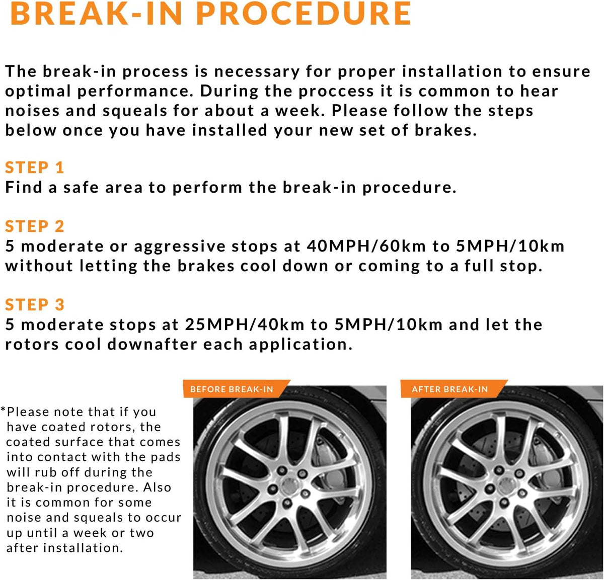 Max Brakes Premium OE Rotors with Carbon Ceramic Pads Z48570