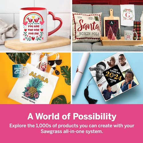 Sublimation Printer Starter Bundle with SubliJet UHD Inks and TruePix Sublimation Paper H6899