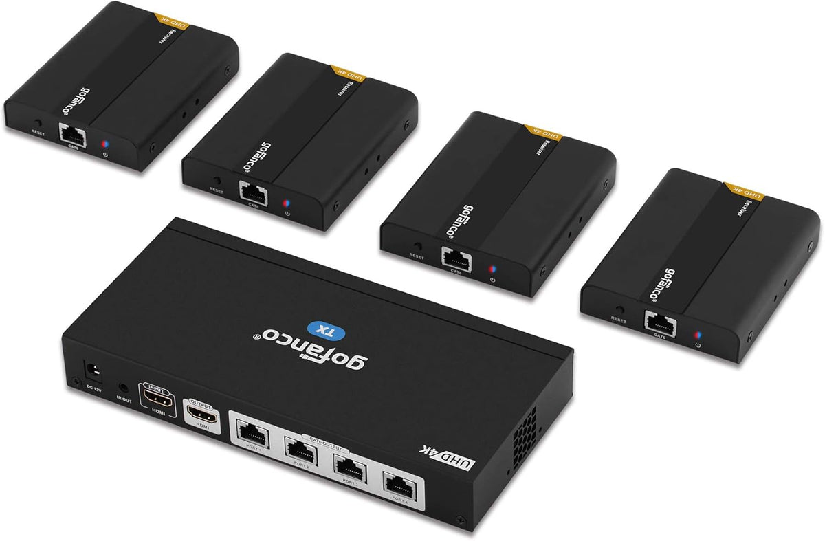 1x2 HDMI Extender Splitter Full HD 1080p Over Cat5e/Cat6/Cat7 Ethernet Cable C931