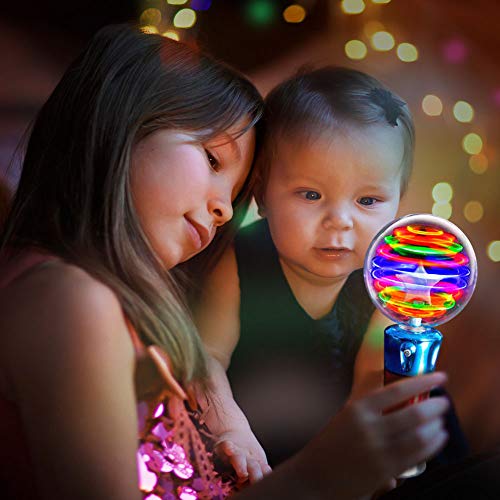 7.5 Inch Light Up Magic Ball Toy Wands, Set of 2 V3274