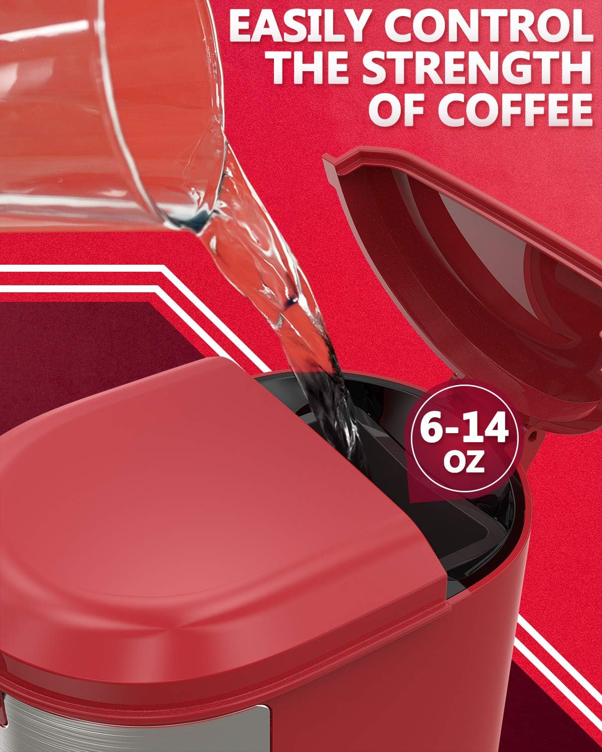 Single Serve K Cup Coffee Maker with Self Cleaning Function I7915
