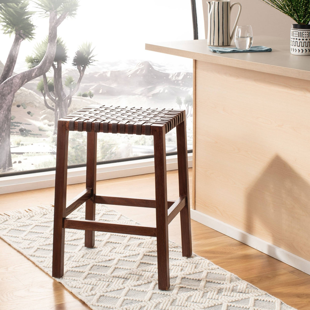 Brown Counter Stool X400