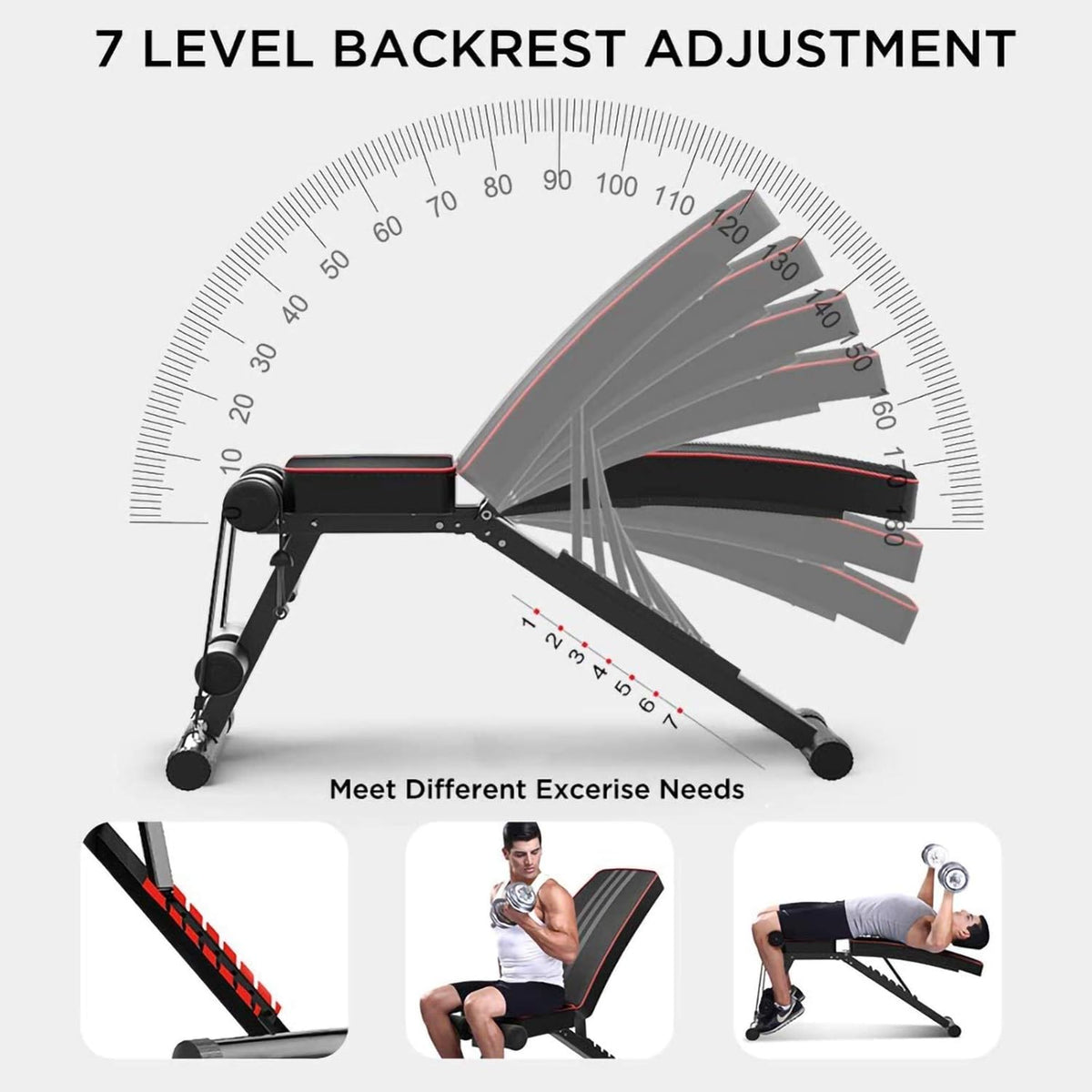 Folding Adjustable Weight Bench I361925