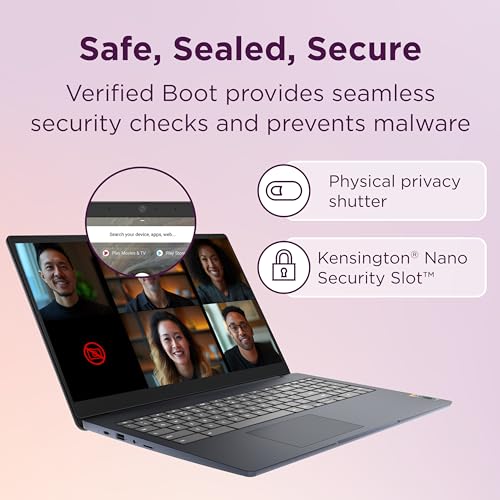 15.6" FHD Chromebook with Intel Celeron N4500, 8GB RAM, 64GB eMMC, Abyss Blue R650907