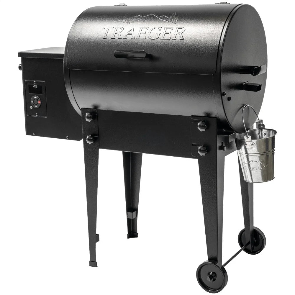 Black Wood Pellet Grill and Smoker W1380