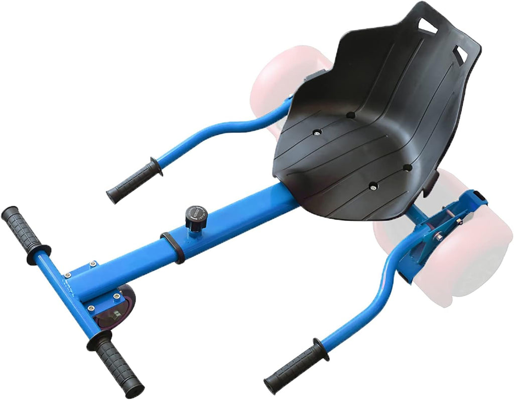Adjustable Hovercart Go Kart Seat Attachment for Hoverboard (Blue) E75058