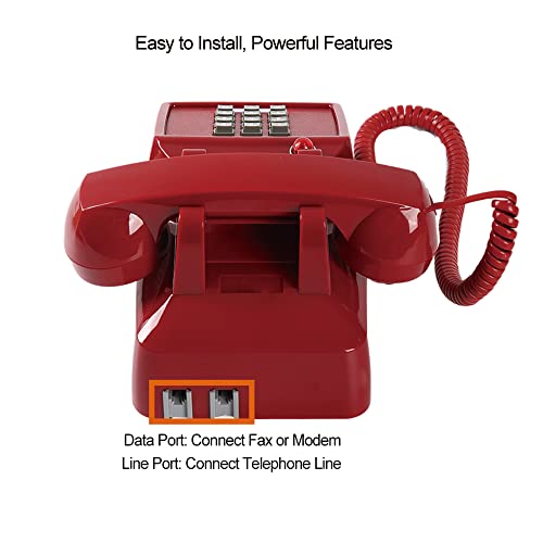 Red Corded Desk Telephone K31065