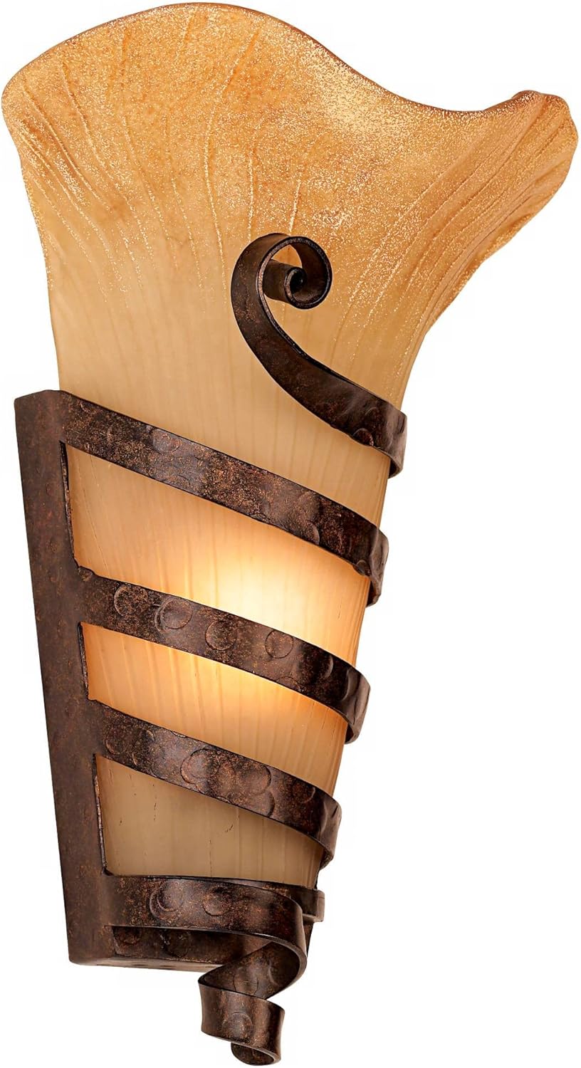 Set of 2 Rust Wall Light Sconces E7149
