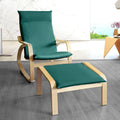Velvet Forest Green Chair and Ottoman Covers B879700