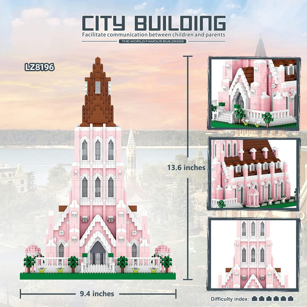 Pink Micro Mini Building Blocks 5,153 pcs 3D Puzzle M604488