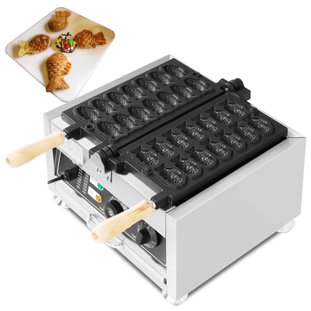 14pcs Mini Fish Shape Electric Waffle Maker I395