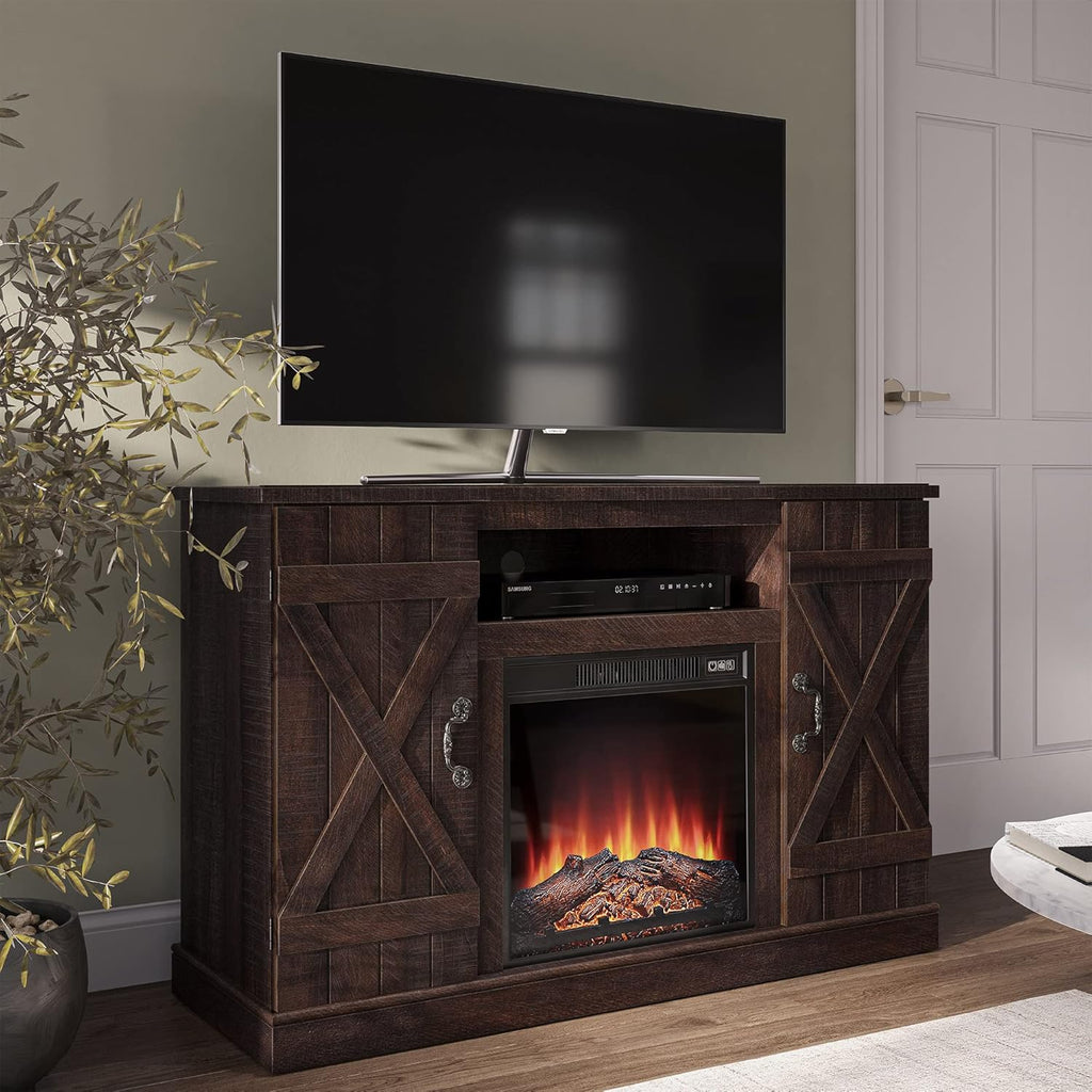 Espresso Electric Fireplace TV Stand B471