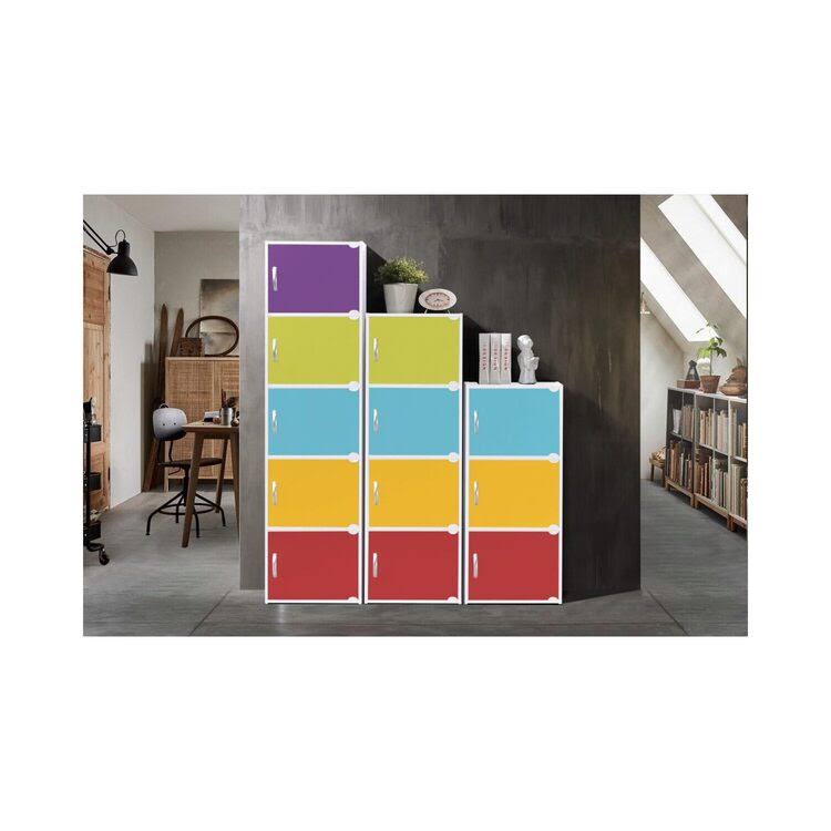 5 Door 5 Shelf Bookcase V1698