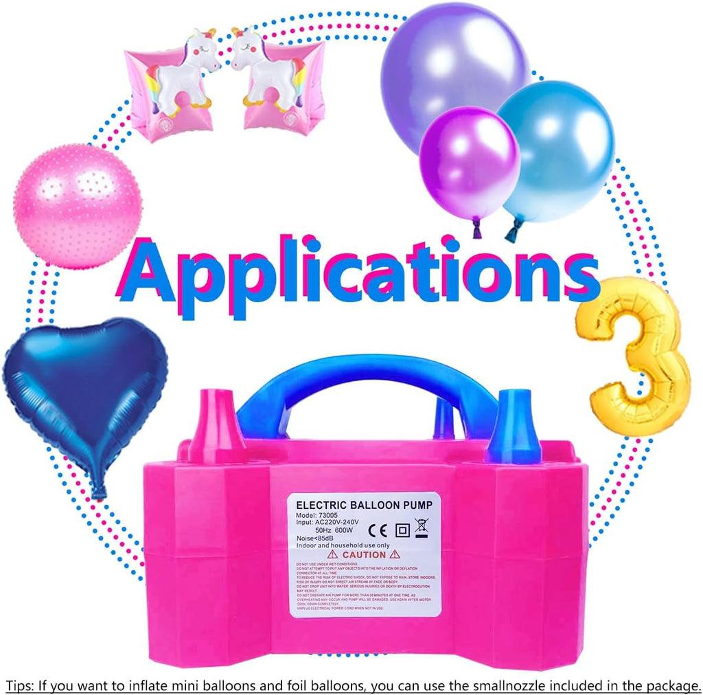Portable 2 Modes Electric Balloon Pump with 14 Balloon Arch Kits S801535