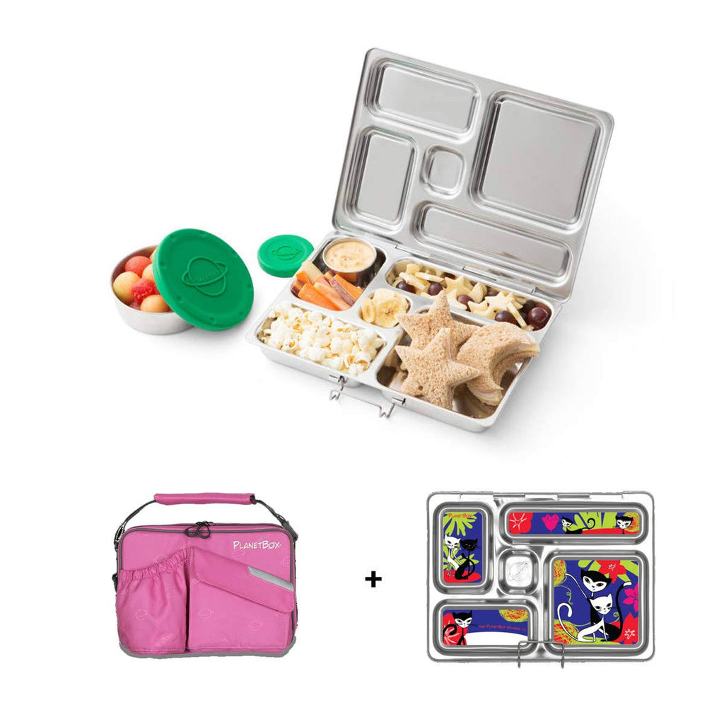 Eco-Friendly Stainless Steel Bento Lunch Box with 5 Compartments E404
