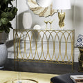 Gold Foil and Glass Console Table H788