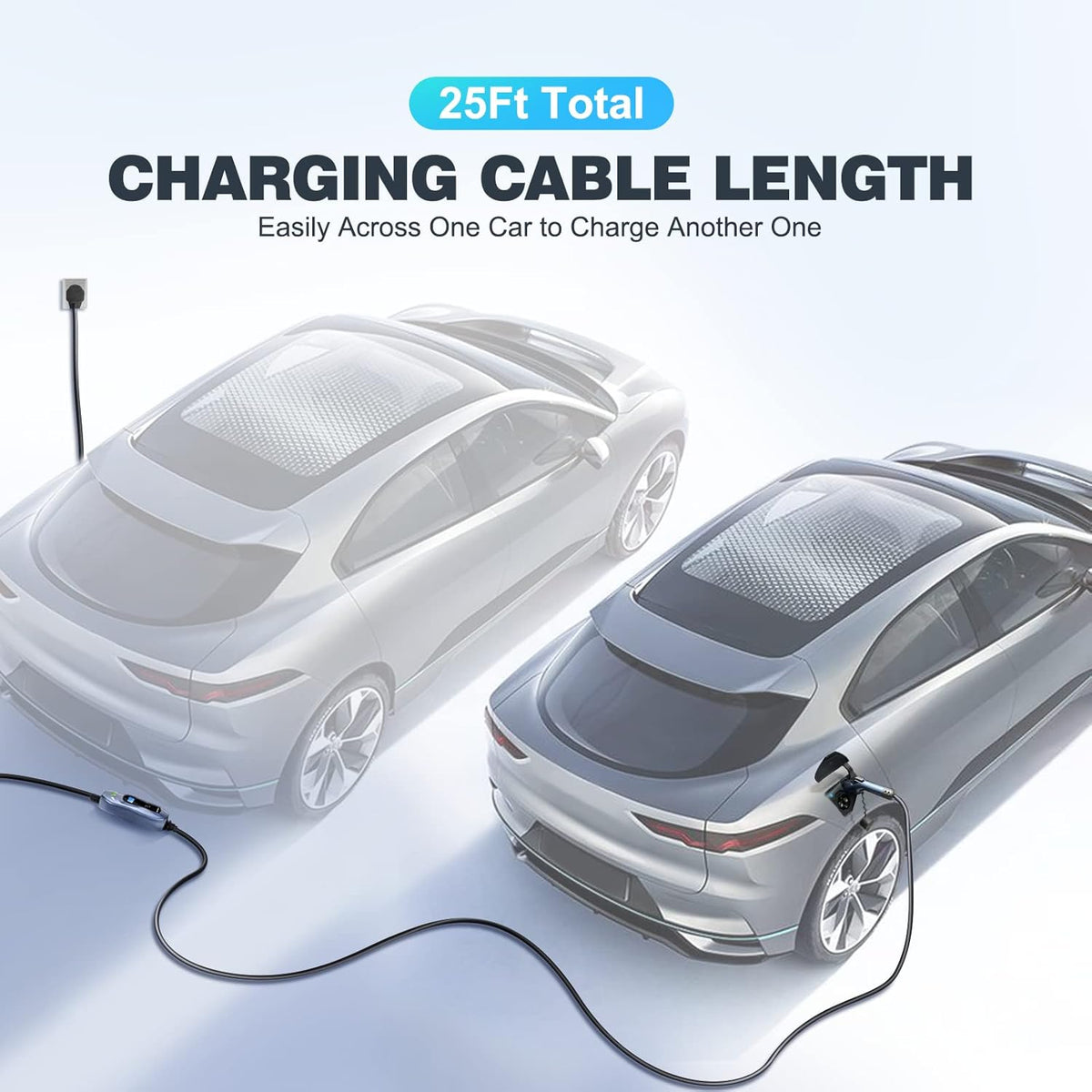 Level 2 Portable EV Charger 240 Volt 40 Amp 25ft Cable U66421