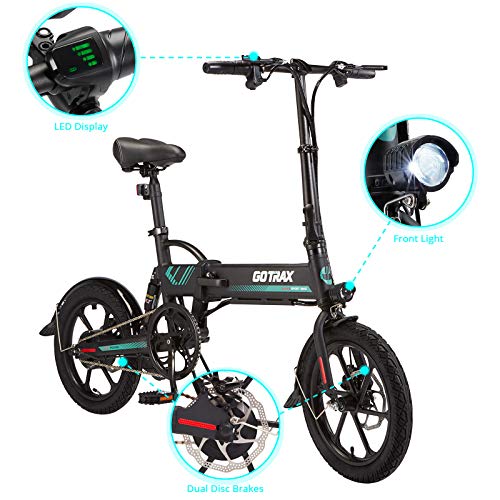 16" Folding Electric Bike with Rear Suspension S2072