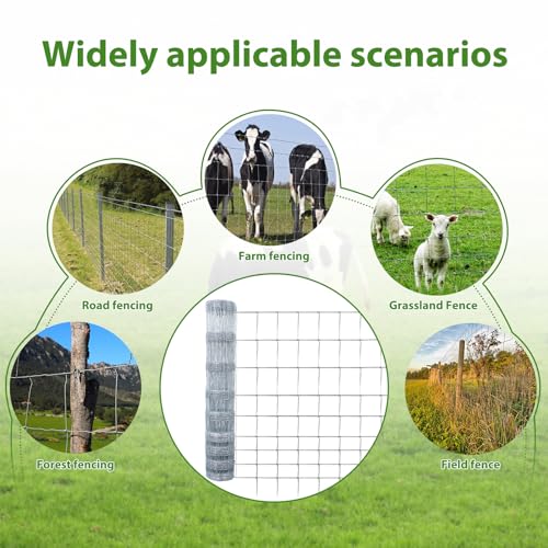 4×164ft Woven Galvanized Cattle Panel A943