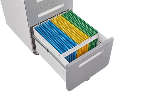 Black 3 Drawer Mobile File Cabinet E34688