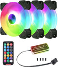 6pcs 120mm RGB Computer Case Fans with Controller G623