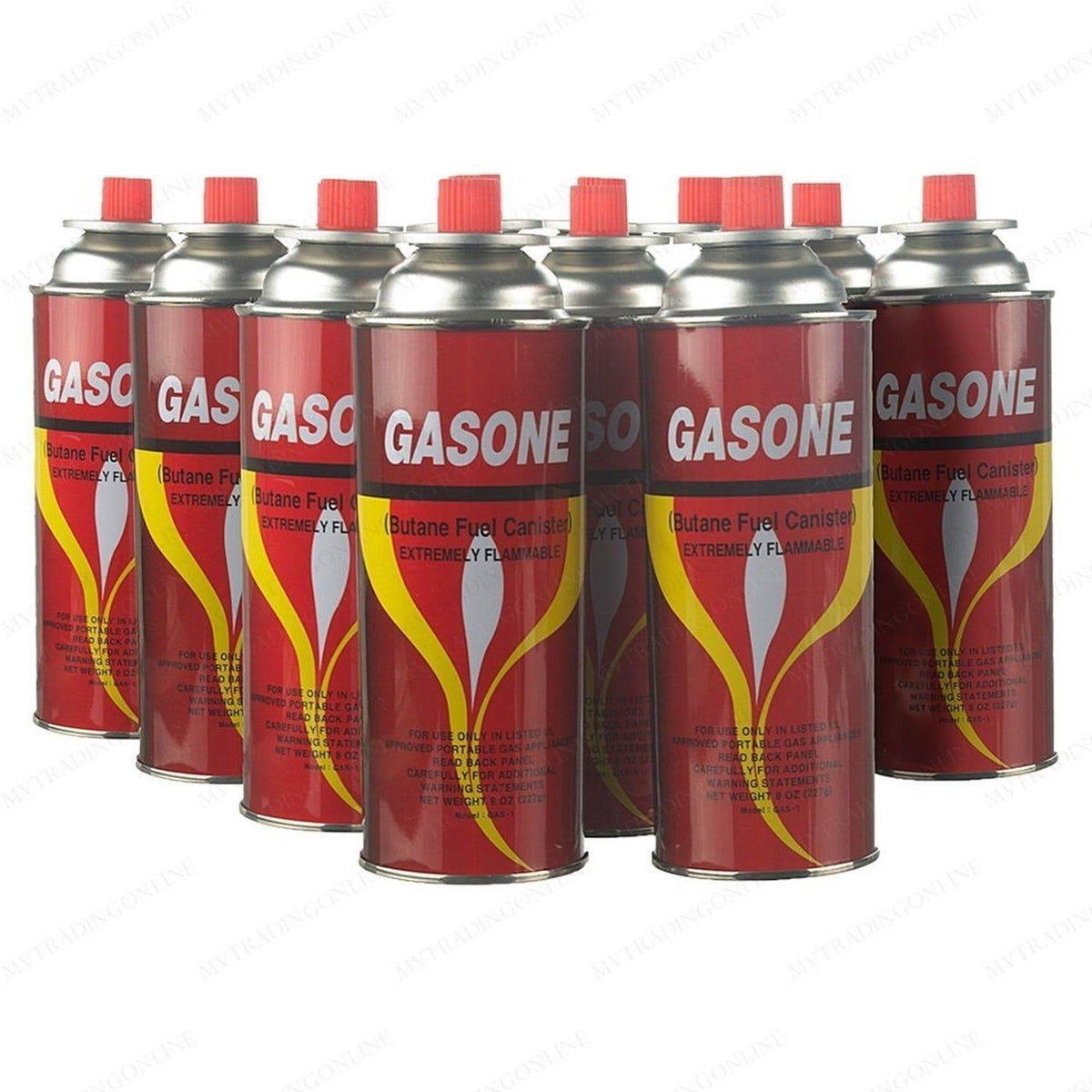 12 Butane Fuel Canisters for Portable Camping Stoves V48050