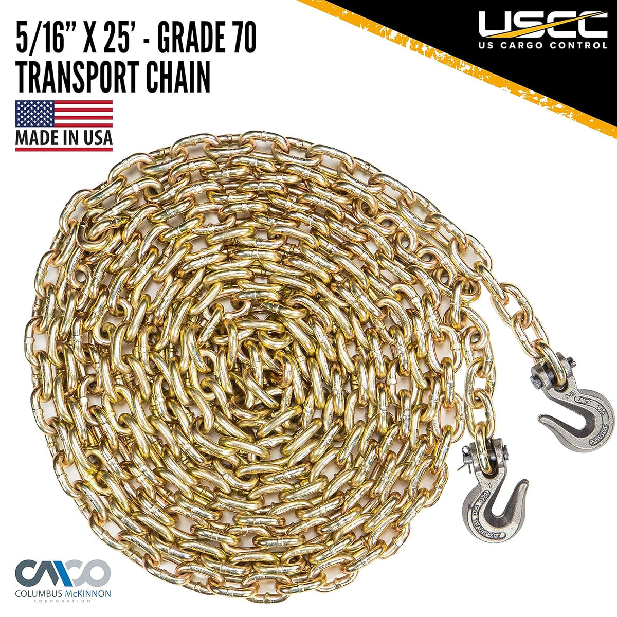 5/16 Inch x 25 Foot Grade 70 Chain Ratchet Binder Q63330