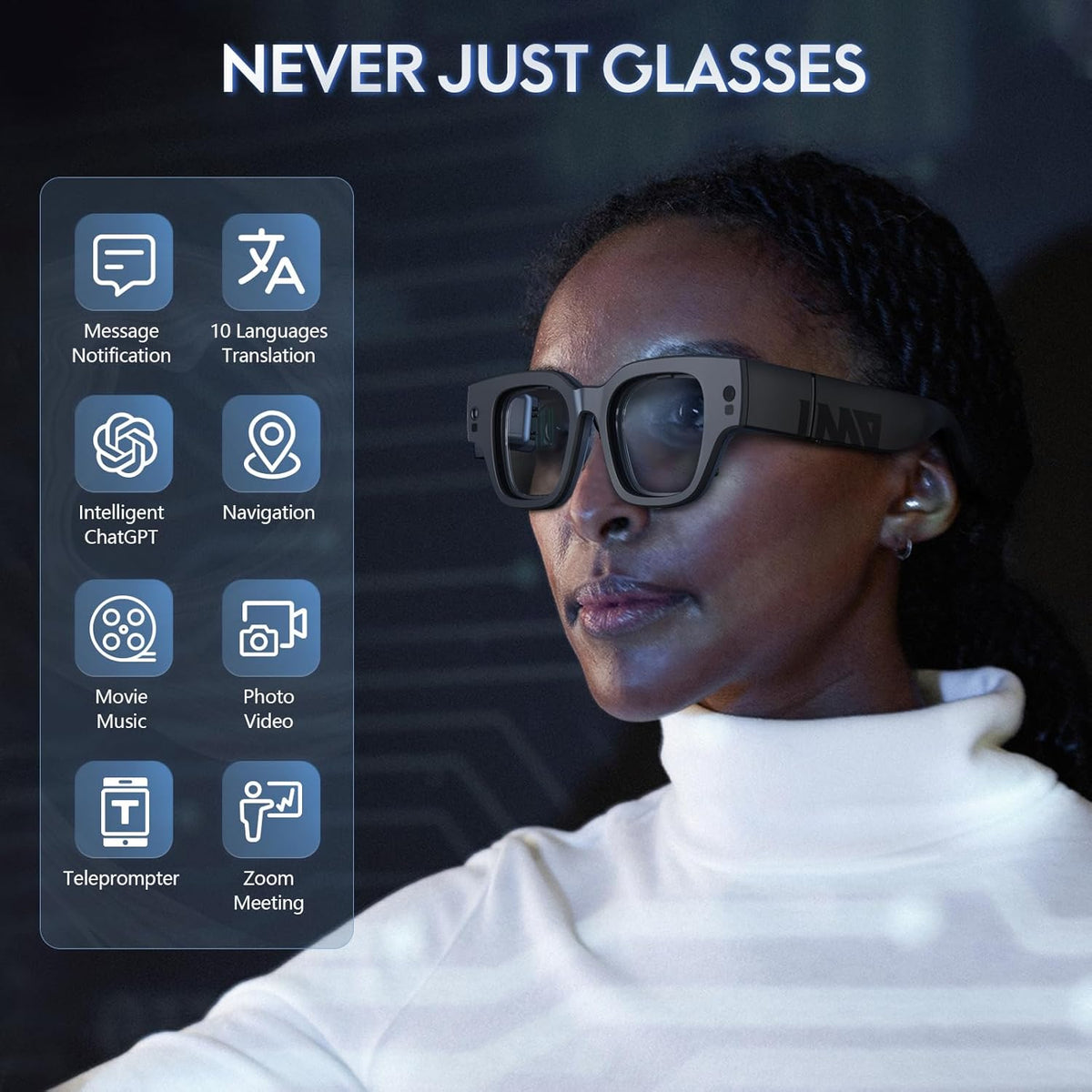 AR Glasses with 1080P Micro-OLED Virtual Theater N2194