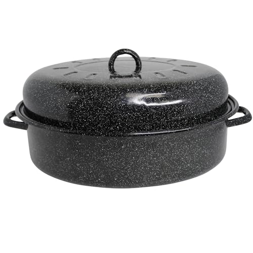 Black Covered Oval Roaster with Lid V643597