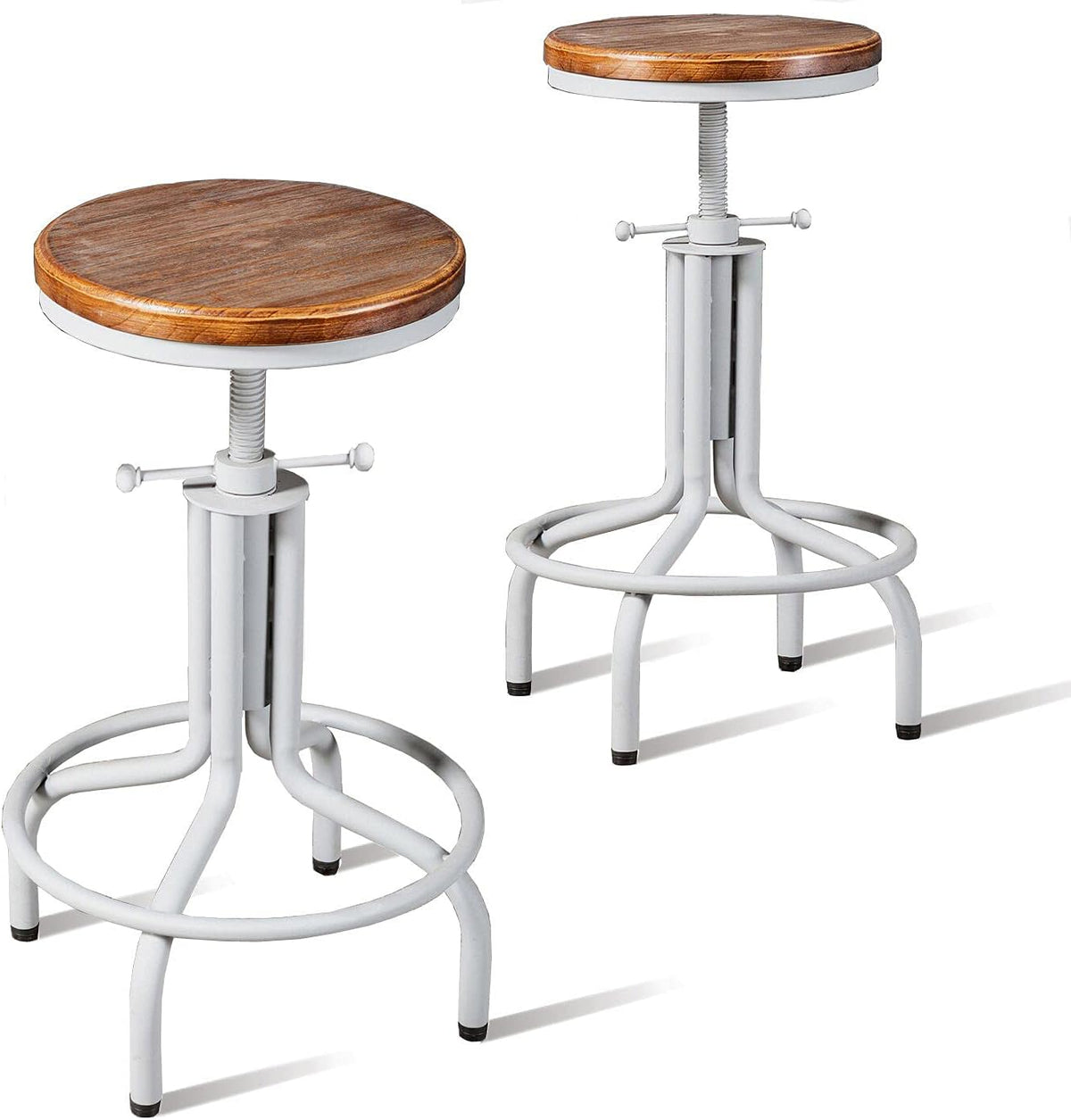 Metal Adjustable Height Bar Stool Set of 2 H26390