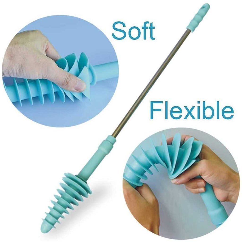 Toilet Plunger with Rubber Head Stainless Steel Handle A570346
