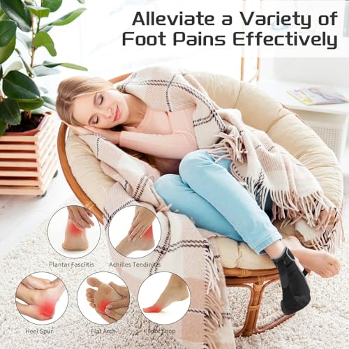 Plantar Fasciitis Night Splint Sock with Massage Ball V4943