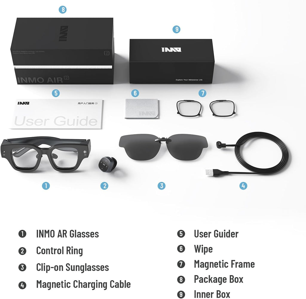 AR Glasses with 1080P Micro-OLED Virtual Theater N2194