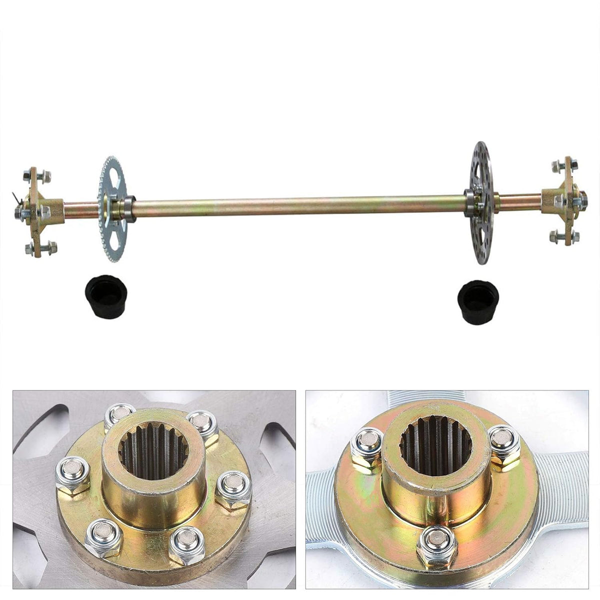 Go Kart Rear Axle Assembly Kit 29" 740mm Wheel Hub Set O969190