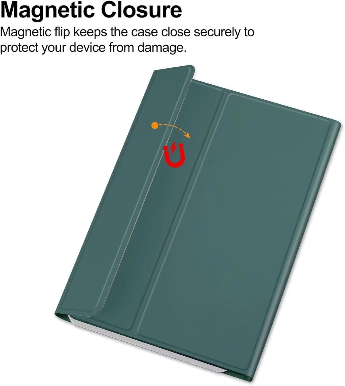 DarkGreen Keyboard Case with Pencil Holder for iPad 6th Generation, iPad 5th Gen, iPad Air 2, iPad Pro 9.7'' H3607