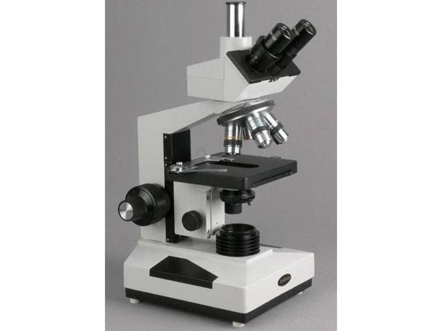 Compound Trinocular Microscope with WF10x WF16x WF20x Eyepieces 40X-2000X Magnification O1142