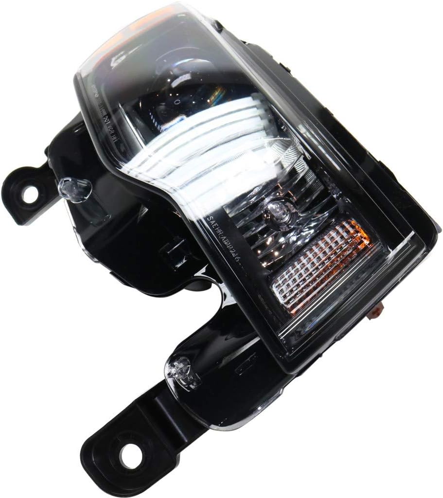 Jeep Grand Cherokee Passenger Side Black Bezel Halogen Headlight Assembly M413