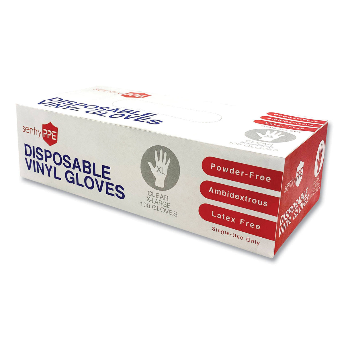 Clear X-Large Vinyl Gloves 1,000/Carton X163976