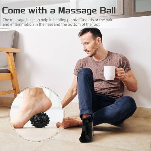 Plantar Fasciitis Night Splint Sock with Massage Ball V4943