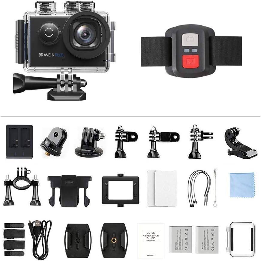 Native 4K30FPS 20MP WiFi Action Camera with Touch Screen U50393