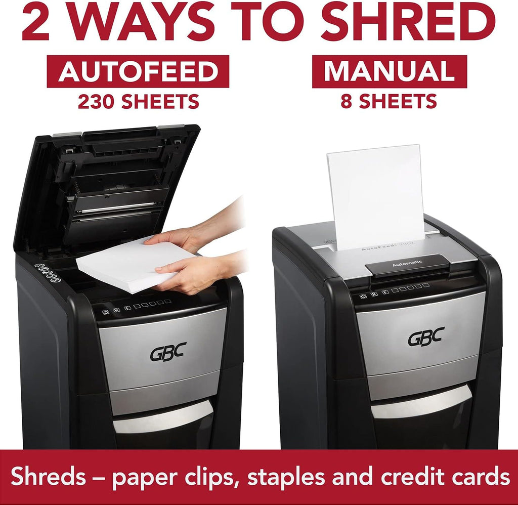 Auto Feed 300 Sheet Capacity Micro-Cut Paper Shredder N7845