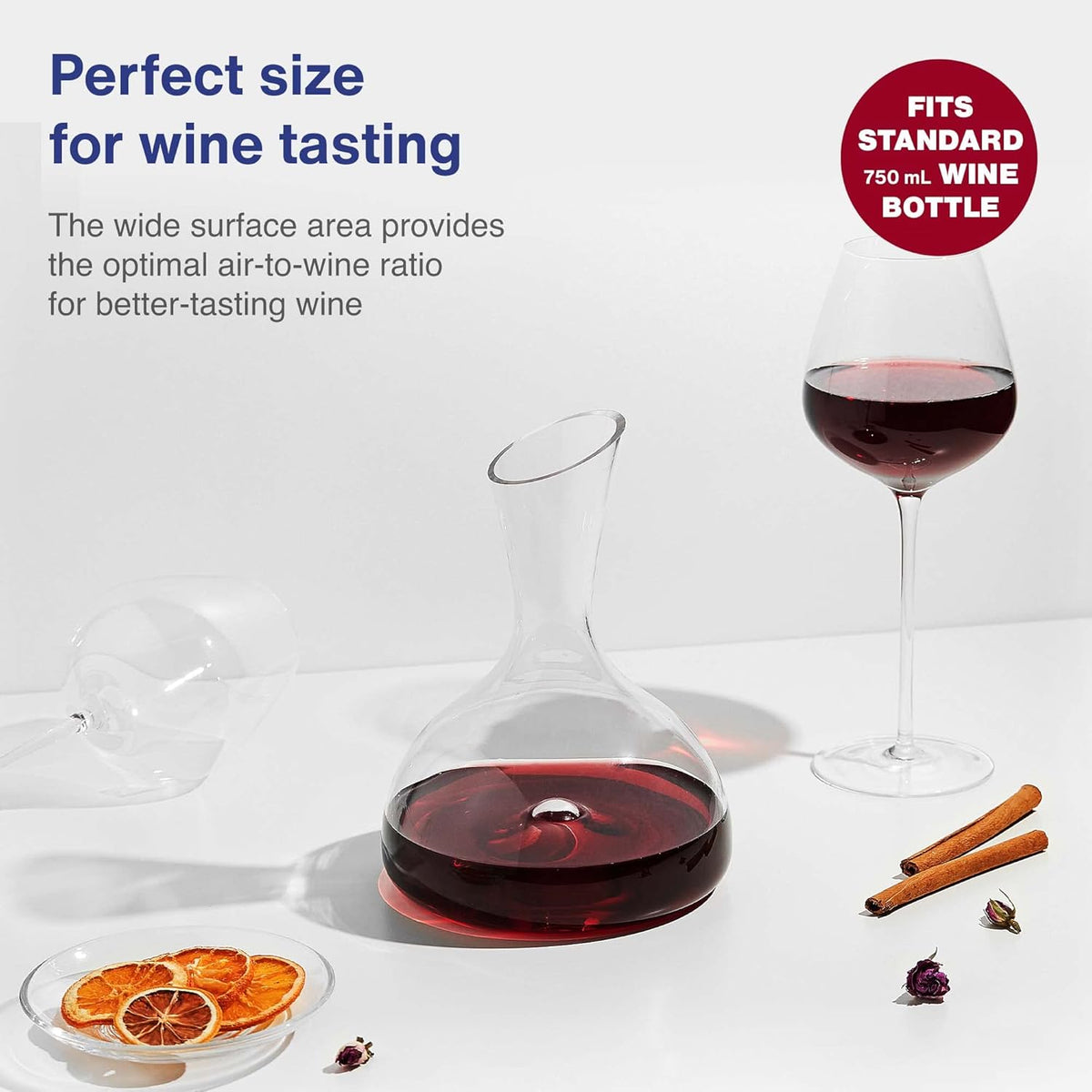 Wine Decanter 44 oz Capacity Pack of 2 B8936