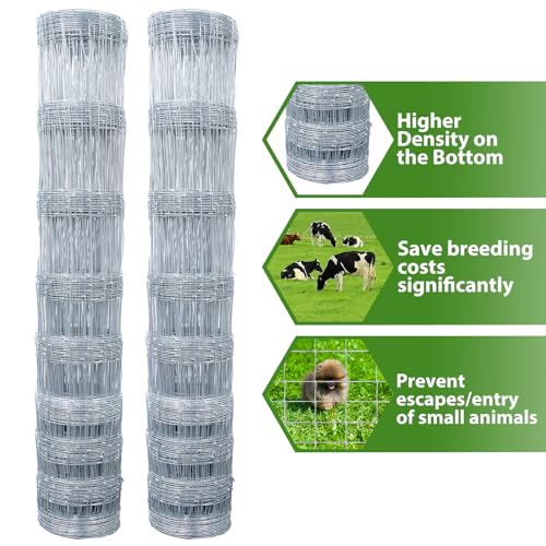 4×164ft Woven Galvanized Cattle Panel A943
