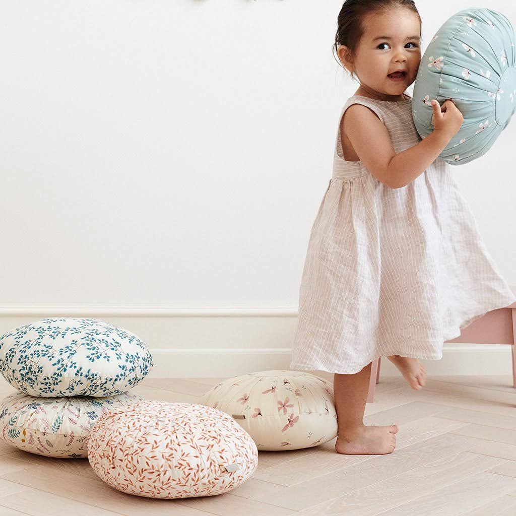 Round Blue Cushion D180