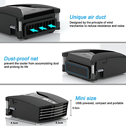 Laptop Fan Cooler with Temperature Display F2060