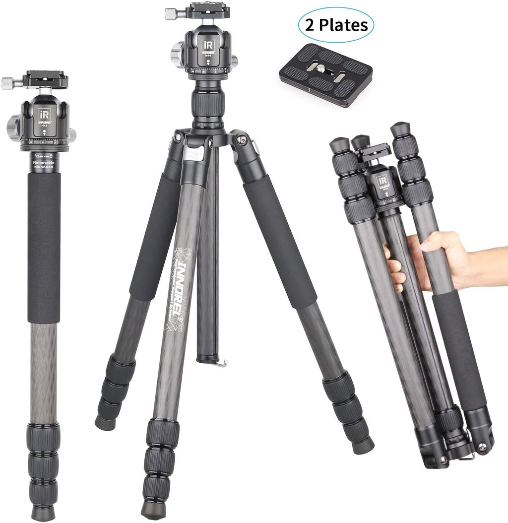 Carbon Fiber Tripod Monopod Heavy Duty Stand 360° Panoramic Ballhead H24978