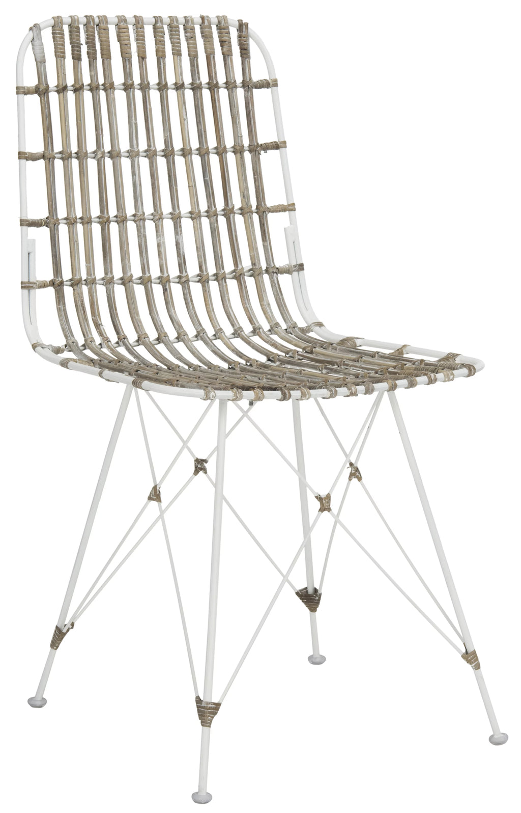 White Wash Wicker Dining Chair Set of 2 G1845