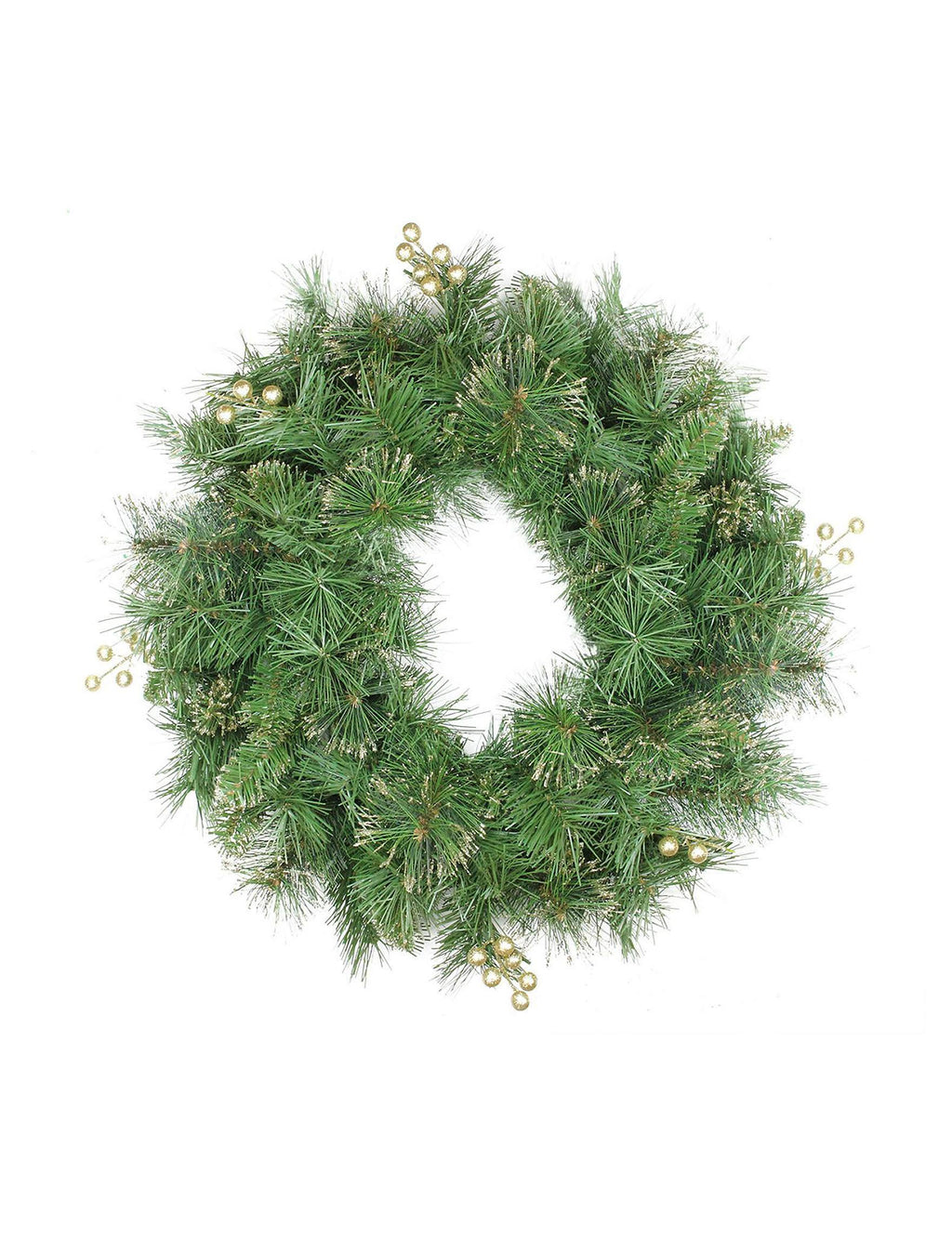 24x22 Mixed Pine and Berry Artificial Christmas Wreath O5712
