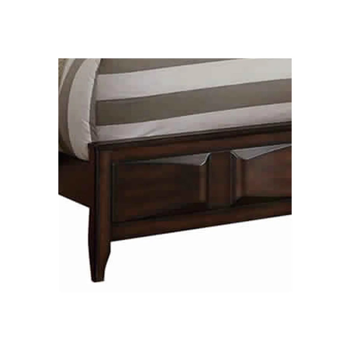 Oak Wooden C.King Bed with 3D Design T511