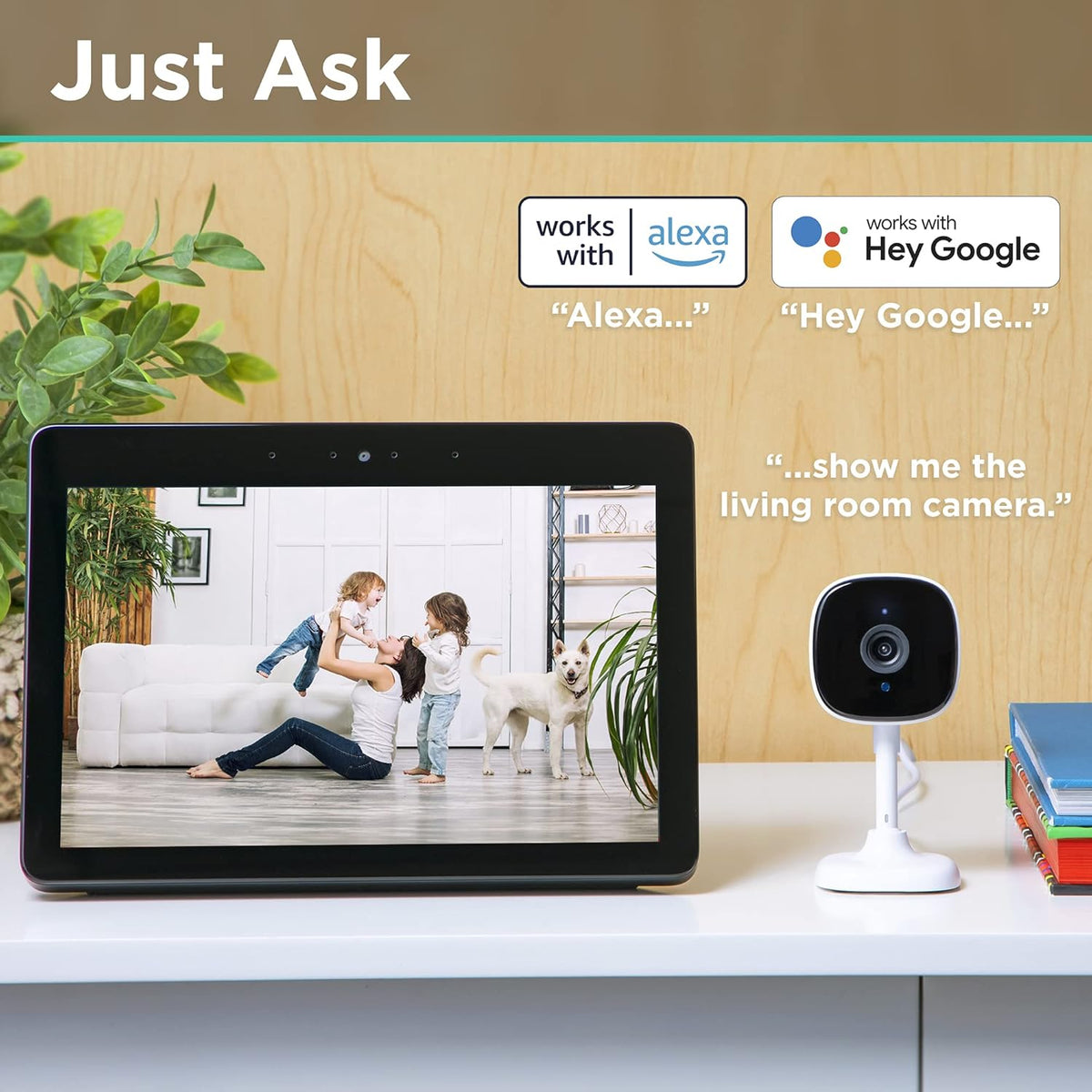 iHome Insight Smart Indoor Camera, Wi-Fi Camera with 2-Way Audio, Night Vision, Motion Alerts, 2 Pack B732
